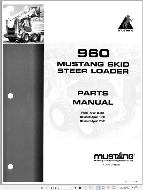 mustang 960 skid steer motor oil|mustang 960 hydraulic oil.